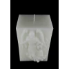 MELEK DESENLİ MUM  8 cm  x 9.5 cm x 14 cm