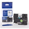 Printpen BROTHER P-Touch HGE-241 BEYAZ Etikete SIYAH YÜKSEK ÇÖZÜNÜRLÜK (18mm x 8m) PT-1300 PT-1400