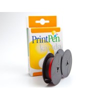 PRINTPEN UNIVERSAL TWIN SPOOL GR.1 Red/Black Daktilo Makara Seridi Şerit