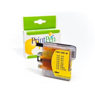 PRINTPEN BROTHER LC-38,61,65,67,980,1100  Yellow Yüksek Kapasite (13,0ml.) DCP-J145 DCP-J160 Kartuş