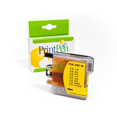 Printpen BROTHER LC-38,61,65,67,980,1100  Yellow Yüksek Kapasite (13,0ml.) DCP-J145 DCP-J160 Kartuş