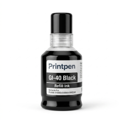 Printpen Canon Gi-40 Black Mürekkep (170Ml./Sise) G5040 G6040 Kartuş Printpen Canon Gi-40 Black Mürekkep (170Ml./Sise) G5040 G6040 Kartuş