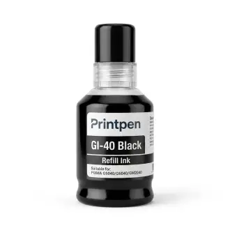 Printpen Canon Gi-40 Black Mürekkep (170Ml./Sise) G5040 G6040 Kartuş