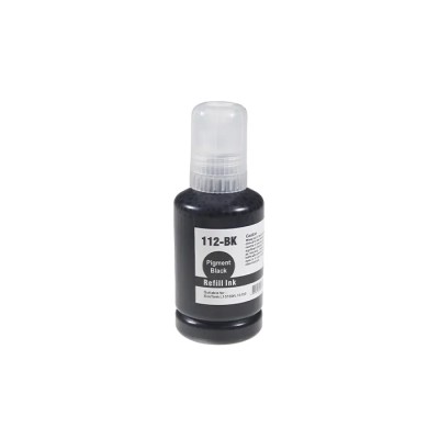 Printpen EPSON 112 (C13T06C14A) Pigment Black Mürekkep (127ml./Sise) ECOTANK L5150 L5160 Kartuş