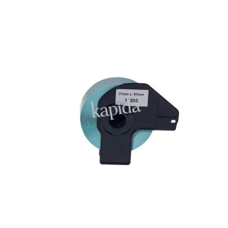 PRINTPEN BROTHER P-Touch DK-11203 DOSYALAMA ETIKETI (300 Adet/Rulo) (17mm x 87mm) QL500 QL550