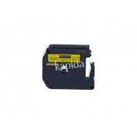 PRINTPEN BROTHER P-Touch M12-K631 M-TAPE SARI KAGIT ETIKETE SIYAH (12mm x 8m) PT-100 PT-110