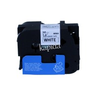 PRINTPEN BROTHER P-Touch HGE-261 BEYAZ ETIKETE SIYAH YÜKSEK ÇÖZÜNÜRLÜK (36mm x 8m) PT-3600 PT-530
