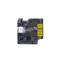 PRINTPEN DYMO D1 45808 SARI ETIKETE SIYAH (19mm x 7m) LabelPOINT 300 350 - LabelMANAGER 200