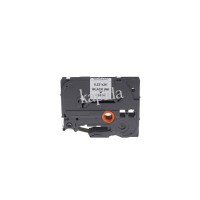 PRINTPEN BROTHER P-Touch TZE-111 SEFFAF ETIKETE SIYAH (6mm x 8m) GL-100 PT-1000