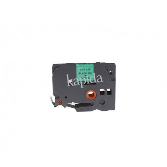 PRINTPEN BROTHER P-Touch TZe-721 YESIL ETIKETE SIYAH (9mm x 8m) GL-100 PT-1000