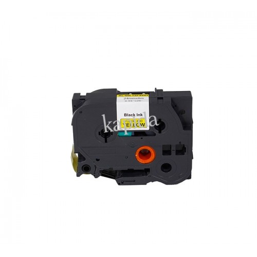 BROTHER P Touch TZ tape 24TFX651 Sarı Esnek Etikete Siyah 24mmx8M Muadil BROTHER P Touch TZ tape 24TFX651 Sarı Esnek Etikete Siyah 24mmx8M Muadil