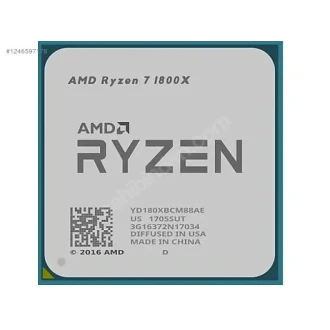 Amd Ryzen 7 1800X 3.6Ghz 20Mb Am4 Tray Fansız