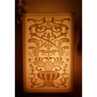 Anti̇k Desenli̇ İçi̇ Boş Mum 17.5 Cm X 19 Cm X 30 Cm