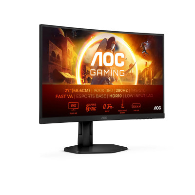 Aoc 27" C27G4ZXE 0,3ms 280Hz HDMI,DisplayPort Adaptive-Sync Fast Va Curved Full HD (OUTLET)