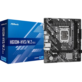 Asrock H610M-Hvs/M.2 R2.0 Soket 1700 Ddr4 3200Mhz (Oc) M.2