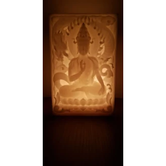 Buddha Vi̇tarka  İçi̇ Boş Mum 13 Cm X 14 Cm X 22 Cm