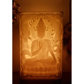 Buddha Vi̇tarka  İçi̇ Boş Mum 17.5 Cm X 19 Cm X 30 Cm