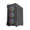 FAZEON F1 650W 80+ Bronze Mesh 4x120mm Rainbow Fanlı mATX Bilgisayar Kasası