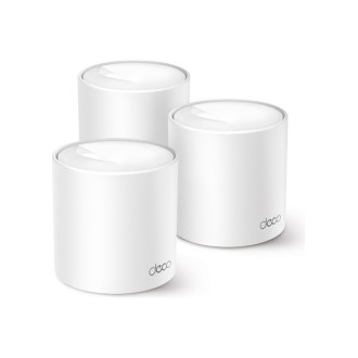 TP-Link Deco X10 (3-Pack) | Wi-Fi 6 Mesh Sistemi | AX1500 Mbps Hız | Fiber Uyumlu | Çift Bant | Gigabit Port | 120 Cihaz | 520 m² Kapsama Alanı | WPA3 | Mobil Uygulama ile Kolay Kurulum