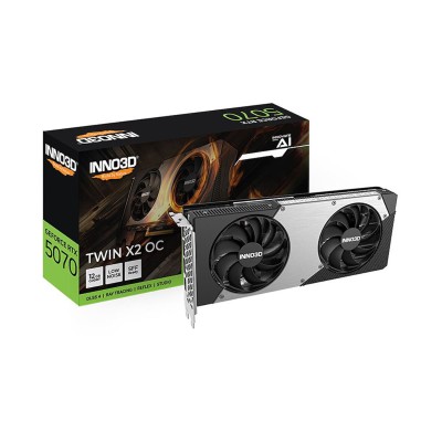 Inno3D GeForce RTX5070 Twin x2 OC 12GB 192Bit GDDR7 Ekran Kartı