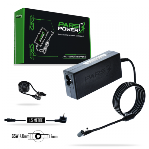 Pars Power PRS-045 65W 20V 3.25A (4.0*1.7mm) ADAPTÖR Pars Power PRS-045 65W 20V 3.25A (4.0*1.7mm) ADAPTÖR