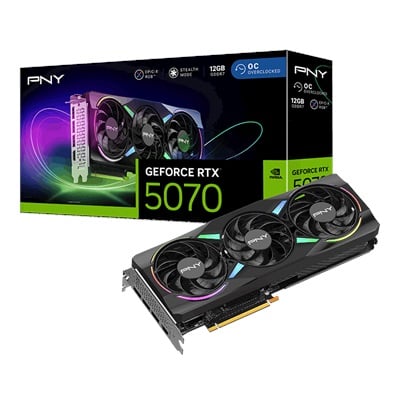 PNY GeForce RTX 5070 ARGB OC 12GB GDRR7 192 Bit DLSS 4 Ekran Kartı
