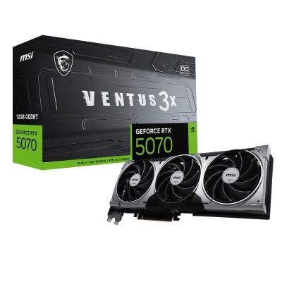 MSI GeForce RTX 5070 VENTUS 3X OC 12G GDDR7 192Bit DLSS 4 Ekran Kartı