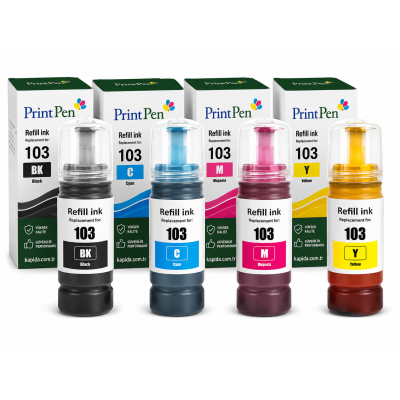 EPSON 103 MÜREKKEP SET L1210-L1250-L3210-L3211-L3250-L3251-L3256-l3260-L5290-L5296-L5590
