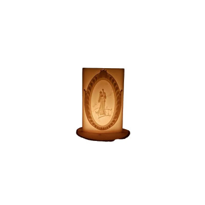 EVLİ ÇİFT İÇİ BOŞ MUM 13 cm x 14 cm x 22 cm