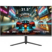 GameBooster GB-32C240FP 31.5" 240Hz 0.5ms HDMI DP FreeSync GSync RGB HDR Pivot FHD Fast VA Curved 1500R Gaming Monitör