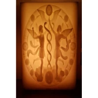 İki̇zler Burcu  İçi̇ Boş Mum 17.5 Cm X 19 Cm X 30 Cm
