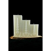 Kalp Desenli̇ 3 Lü Set Mum