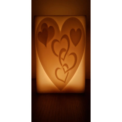 KALP FİGÜRLÜ  İÇİ BOŞ MUM 13 cm x 14 cm x 22 cm
