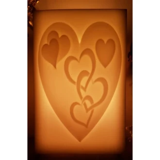 Kalp İçi̇ Boş Mum 17.5 Cm X 19 Cm X 30 Cm
