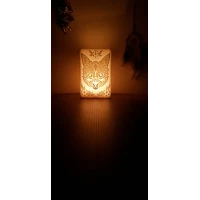 Kedi̇ Fi̇gürlü  İçi̇ Boş Mum 13 Cm X 14 Cm X 22 Cm