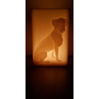 Köpek Fi̇gürlü İçi̇ Boş Mum 13 Cm X 14 Cm X 22 Cm