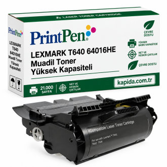 Lexmark T640 64016HE Muadil Toner Yüksek Kapasiteli