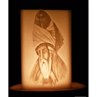 Mevlana Fi̇gürlü İçi̇ Boş Mum 17.5 Cm X 19 Cm X 30 Cm