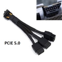 PCI Express 16pin Male to 3x8Pin  RTX 3090Tİ 4070Tİ RTX4090 RTX4080 PCIE 5.0 600W POWER KABLOSU