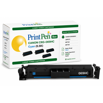 Canon CRG-069HC Mavi Muadil Toner - LBP673, MF752, MF754 uyumlu