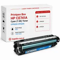 Printpen Box Hp Ce741A Mavi (7.3K) Cp5220 Cp5225 Toner