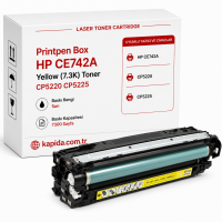 Printpen Box Hp Ce742A Sarı (7.3K) Cp5220 Cp5225 Toner