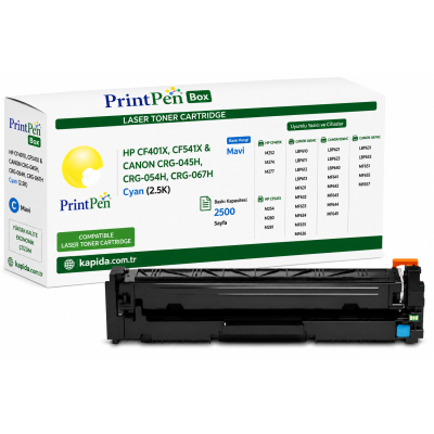HP CF401X Mavi Muadil Toner - M252, M274, M277 uyumlu