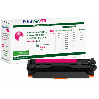 HP CF403X Kırmızı Muadil Toner - M252, M274, M277 uyumlu
