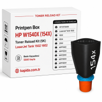 Printpen Box Hp W1540X (154X) Toner Reload Kit (5K) Laserjet Tank 1502 1602
