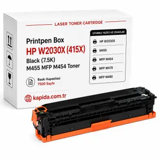 Printpen Box Hp W2030X (415X)  Black (7.5K) M455 Mfp M454 Toner