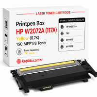 Printpen Box Hp W2072A (117A) Sarı  (0.7K) 150 Mfp178 Toner