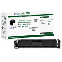 Printpen Box Hp W2300A (230A) & Canon Crg-069Bk Black Chipsiz (2.1K) 4203 Mfp 4303 ; Canon Crg069Bk Toner