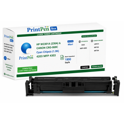HP W2301A Mavi Muadil Toner - 4203, MFP 4303, Canon LBP673 uyumlu