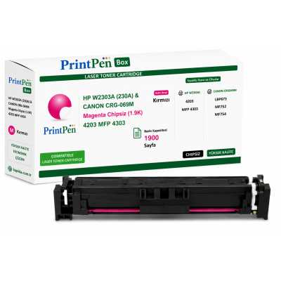 HP W2303A Kırmızı Muadil Toner - 4203, MFP 4303, Canon LBP673 uyumlu